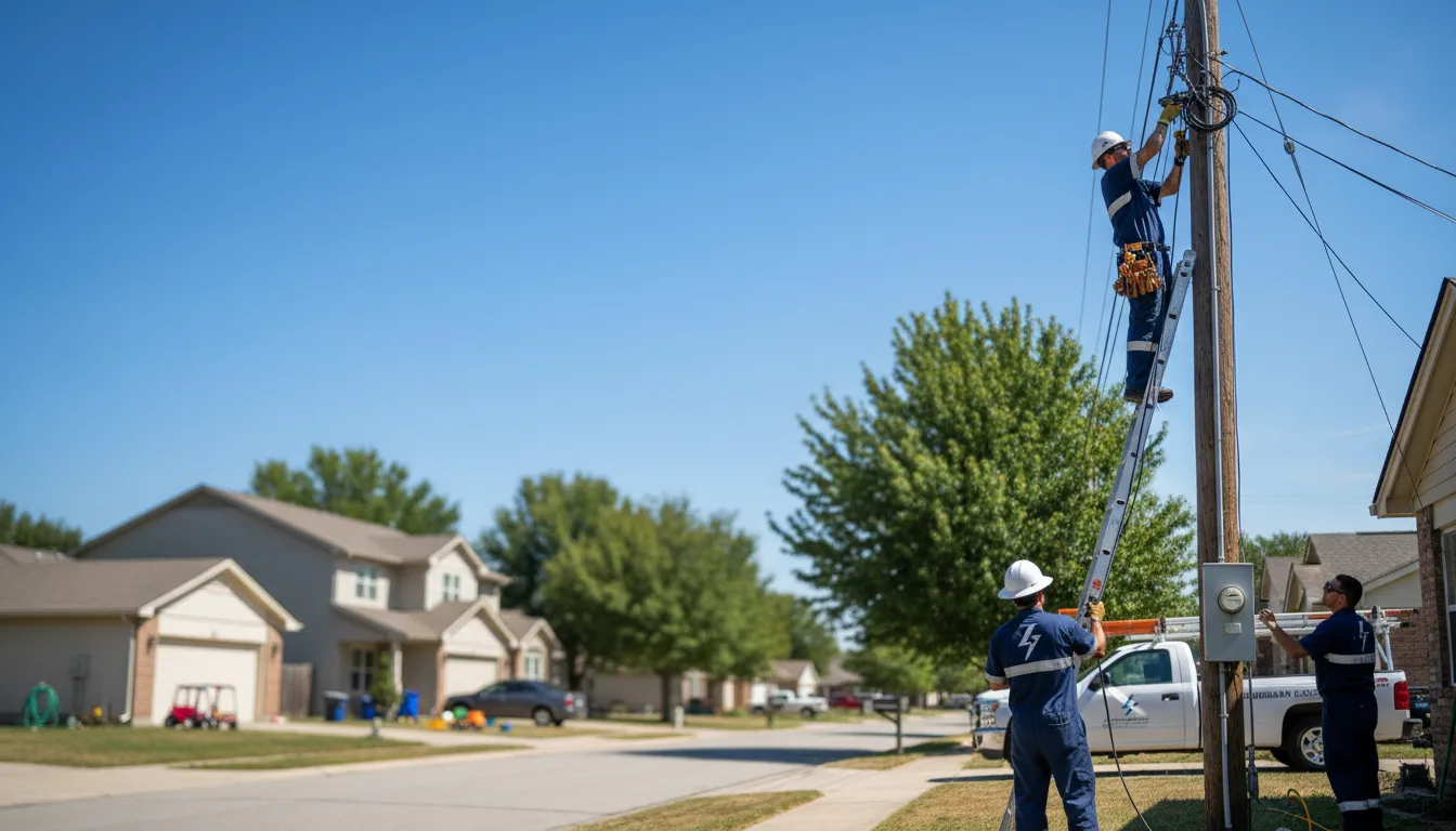 Residential electrician providing installation services in Wyoming, MN